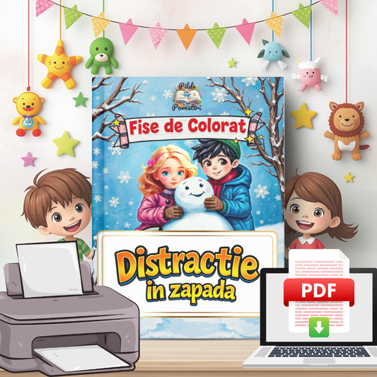 Colorăm Iarna cu Sofia și Matei