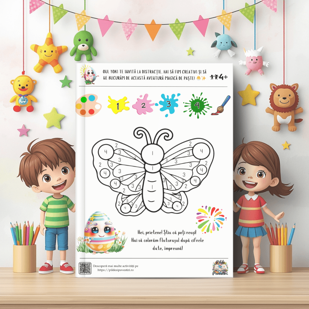 Fise de lucru cu activitati si jocuri de Paste pentru copii
