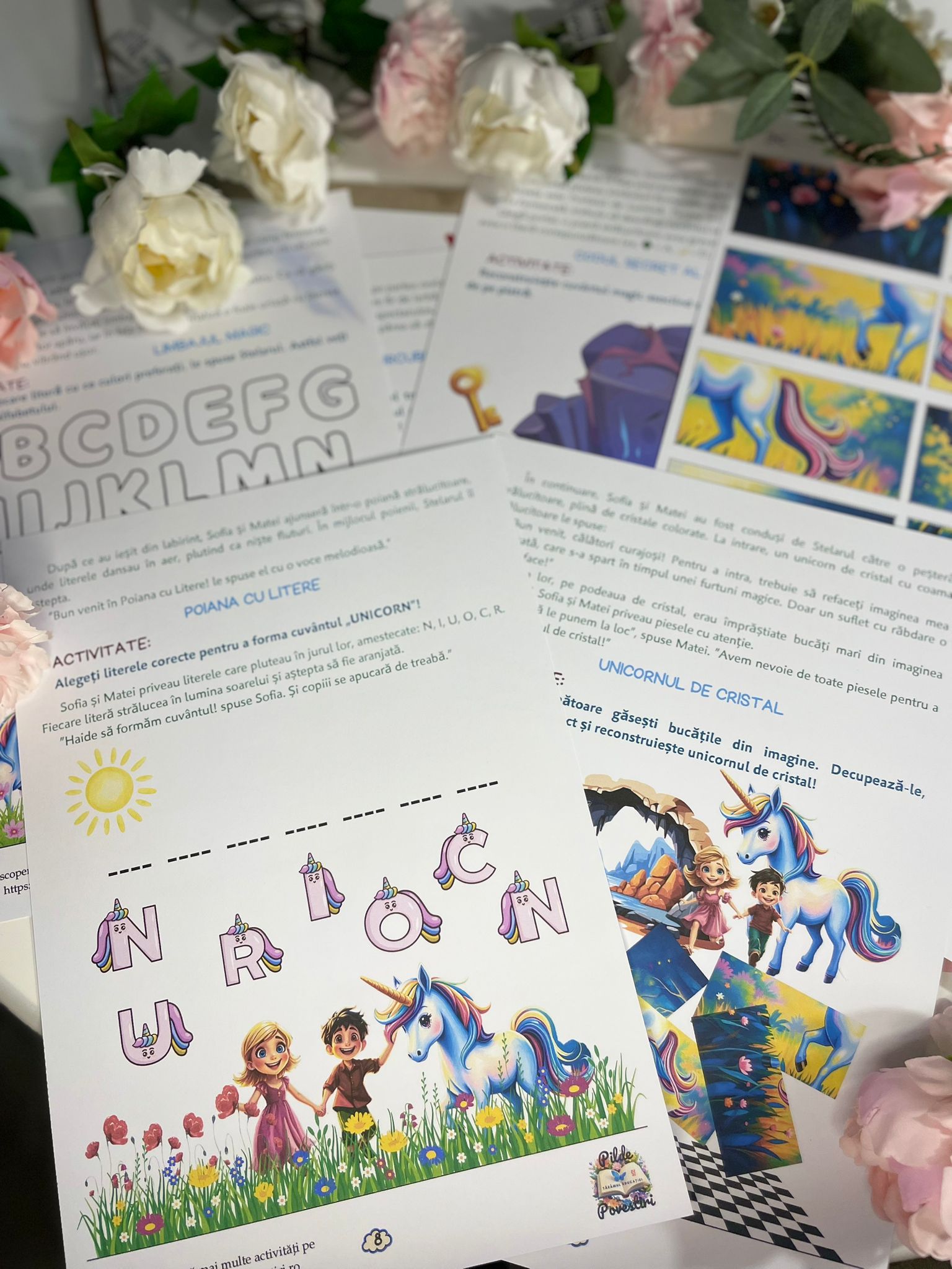 fise de lucru activitati cu unicorni gradinita