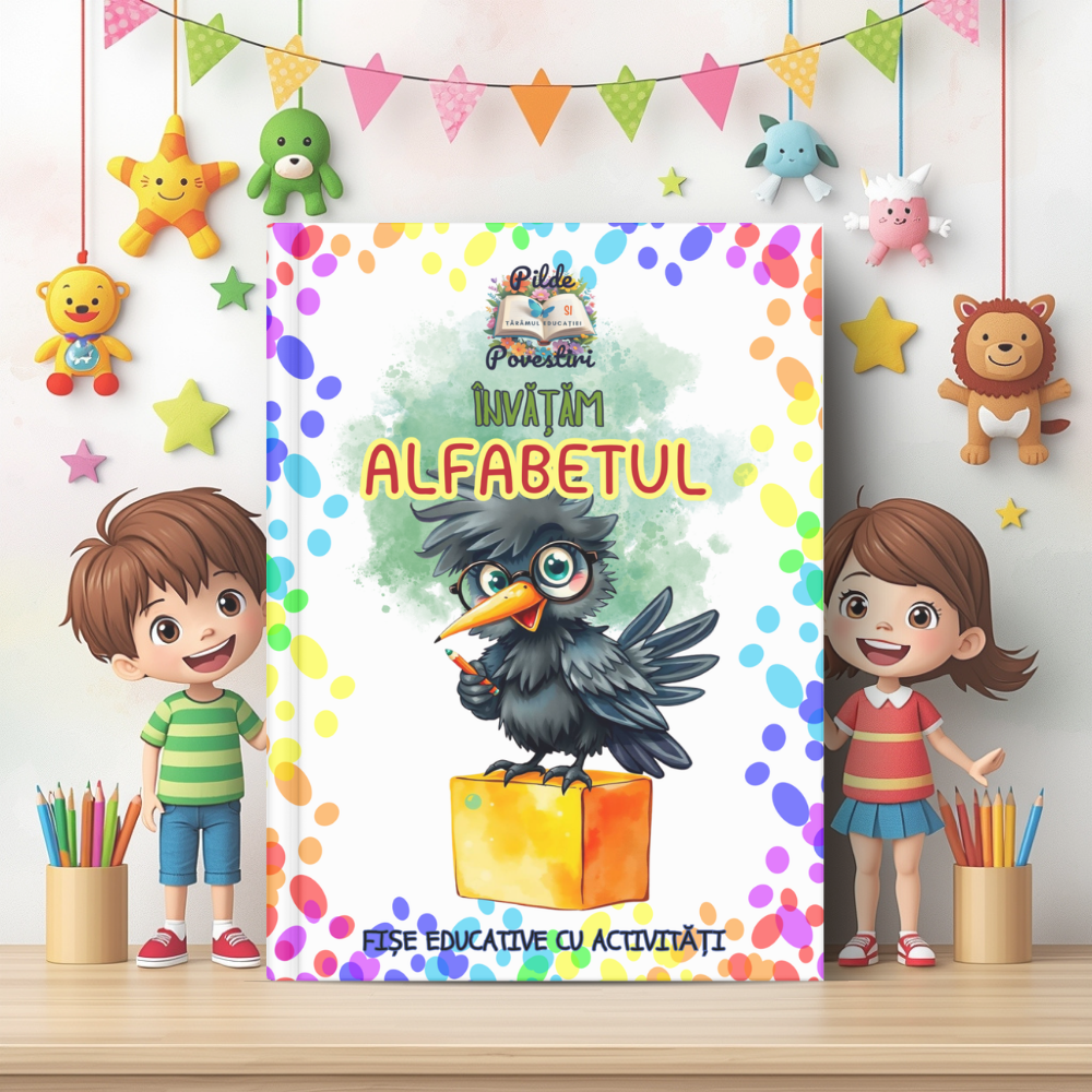 cutie cu fise de lucru pentru gradinita alfabet numere si forme