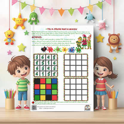 Cutia cu Fișe de Lucru - Misiunile lui Rudolf în Atelierul lui Moș Crăciun