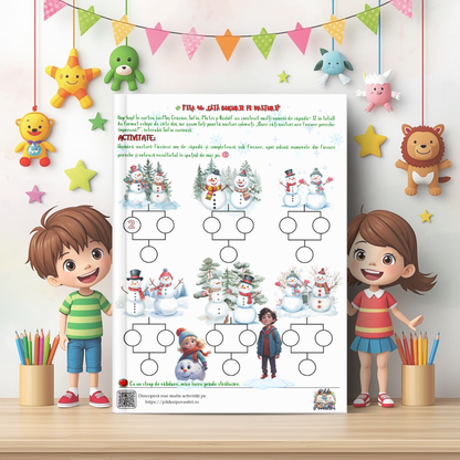 Cutia cu Fișe de Lucru - Misiunile lui Rudolf în Atelierul lui Moș Crăciun