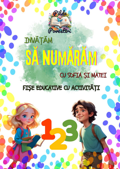 Prima Mea Cutie cu Fișe de Lucru – Litere și Numere cu Sofia și Matei