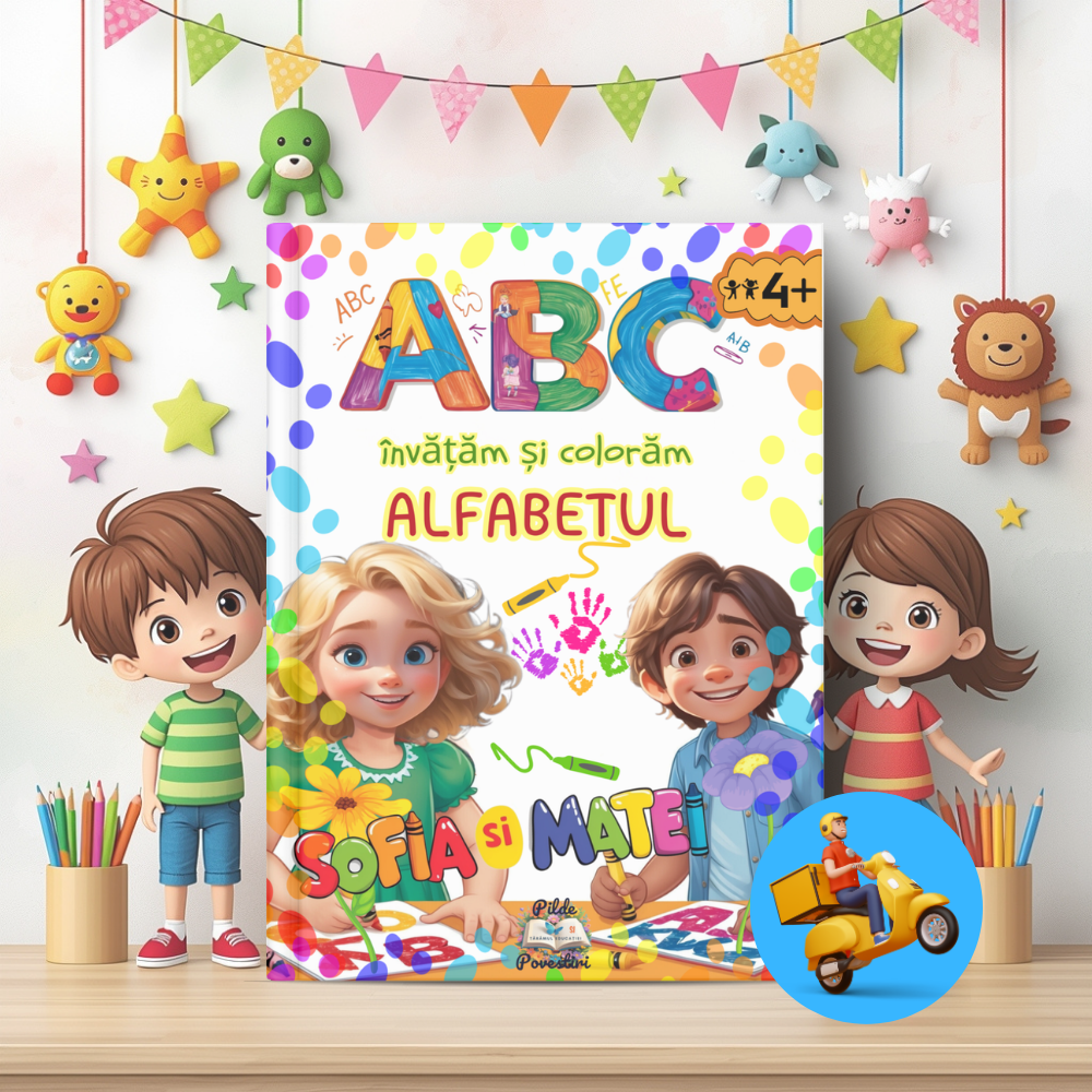 Prima Mea Cutie cu Fișe de Lucru – Litere și Numere cu Sofia și Matei