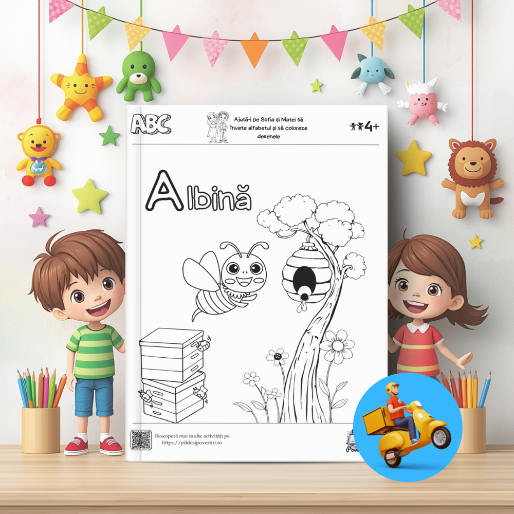 Prima Mea Cutie cu Fișe de Lucru – Litere și Numere cu Sofia și Matei