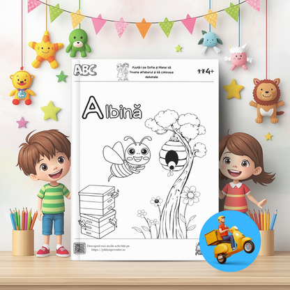 Prima Mea Cutie cu Fișe de Lucru – Litere și Numere cu Sofia și Matei