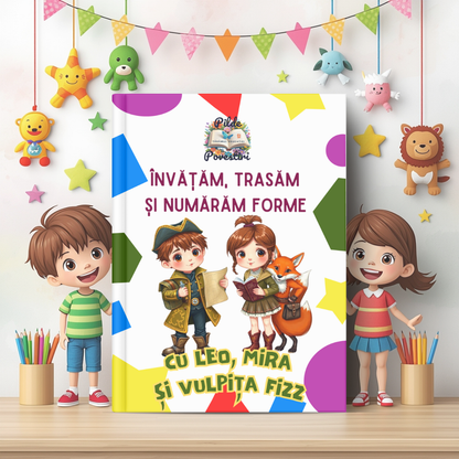 Cutia mea cu Fișe de lucru – Alfabet, Numere și Forme geometrice