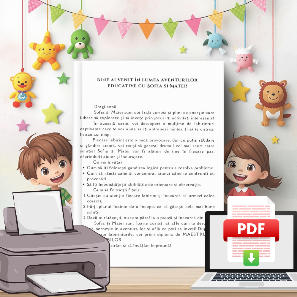Labirinturi Educative -  120 de Provocări pentru Mințile Curioase!