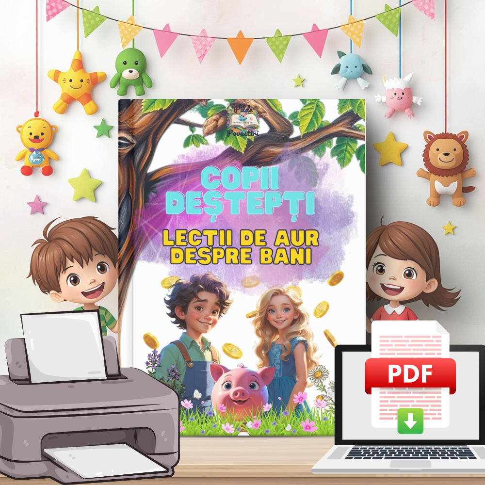 Copii Deștepți - Lecții de Aur despre Bani - Carte Digitală - Fișe Educative