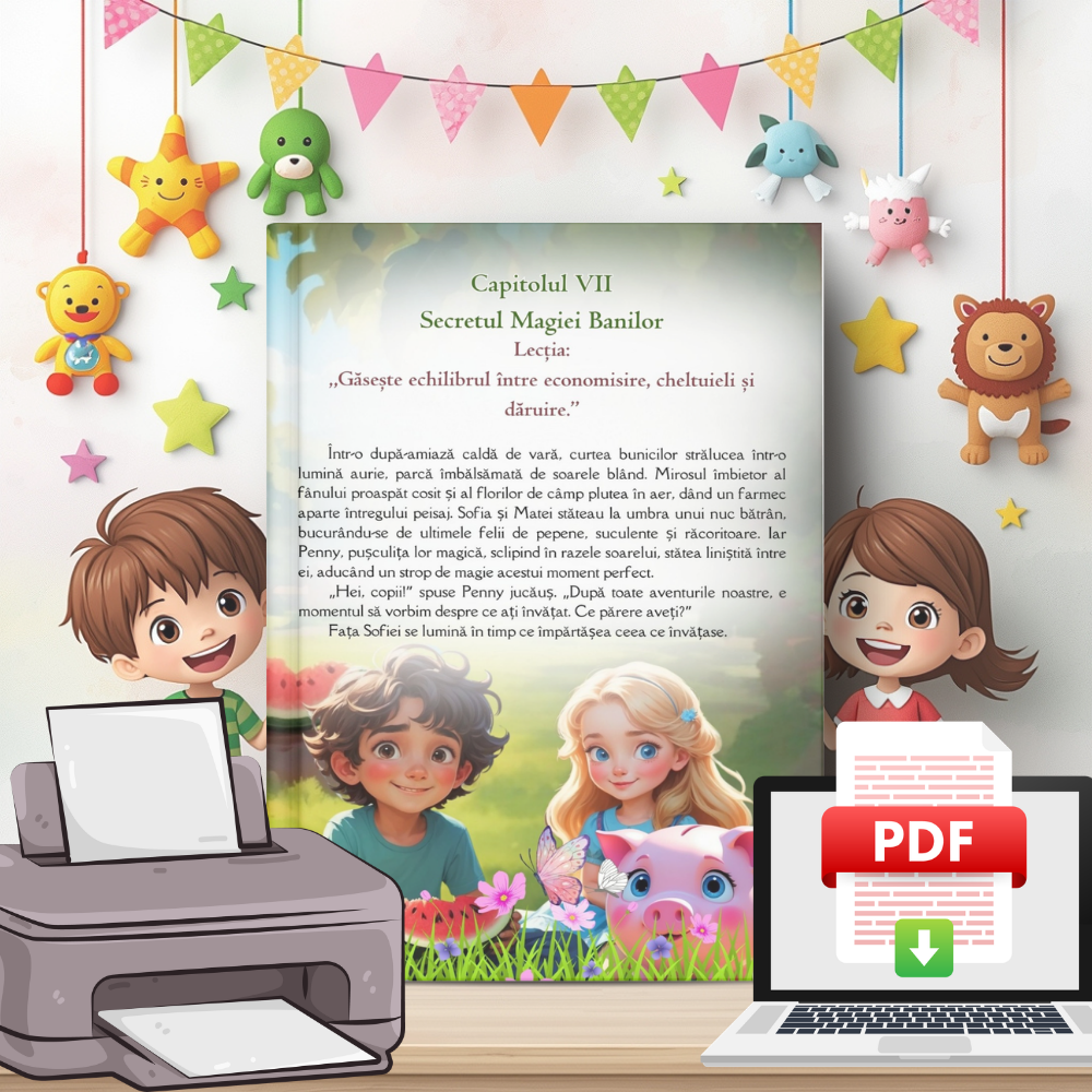Copii Deștepți - Lecții de Aur despre Bani - Carte Digitală - Fișe Educative