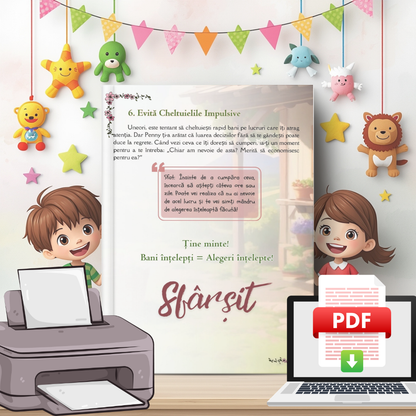 Copii Deștepți - Lecții de Aur despre Bani - Carte Digitală - Fișe Educative