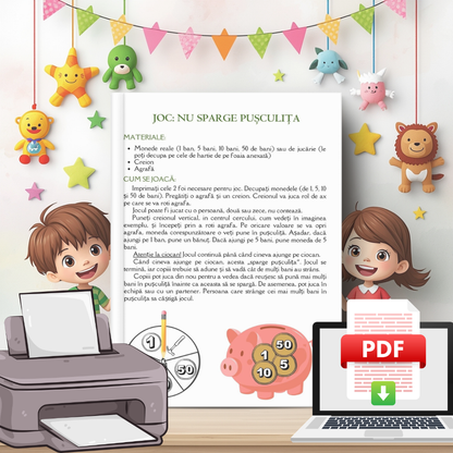 Copii Deștepți - Lecții de Aur despre Bani - Carte Digitală - Fișe Educative
