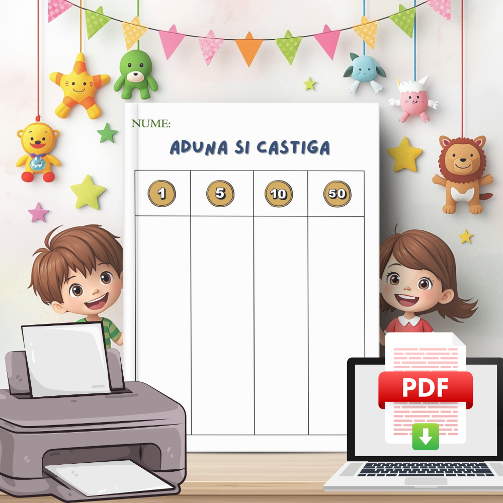 Copii Deștepți - Lecții de Aur despre Bani - Carte Digitală - Fișe Educative