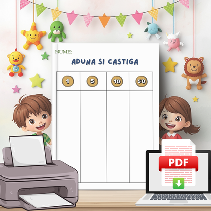 Copii Deștepți - Lecții de Aur despre Bani - Carte Digitală - Fișe Educative