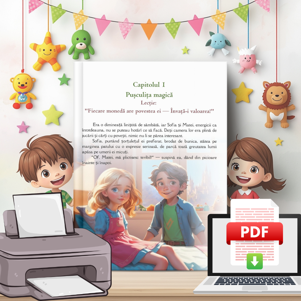 Copii Deștepți - Lecții de Aur despre Bani - Carte Digitală - Fișe Educative