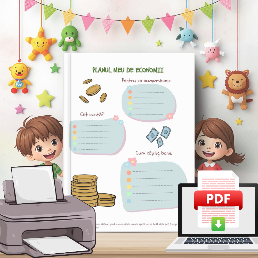 Copii Deștepți - Lecții de Aur despre Bani - Carte Digitală - Fișe Educative
