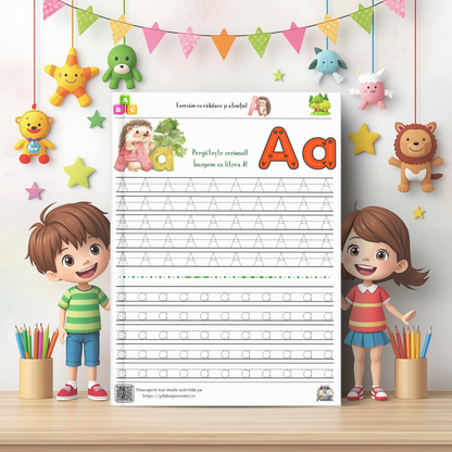 litera A de tipar trasare