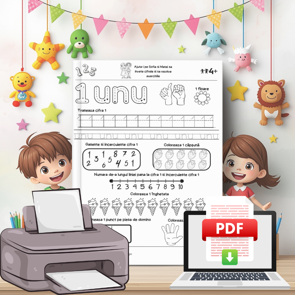 Învățăm să numărăm - Fise Educative cu Activități