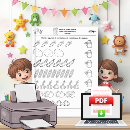 Învățăm să numărăm - Fise Educative cu Activități