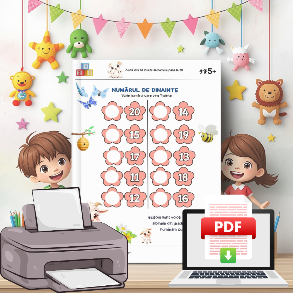 Învățăm Numerele Primăvara cu Capra și cei Trei Iezi 🔢