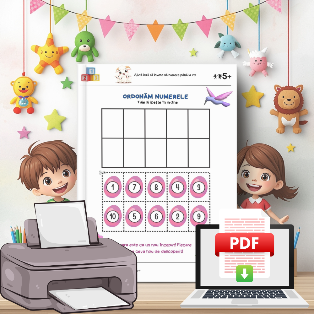 Învățăm Numerele Primăvara cu Capra și cei Trei Iezi 🔢