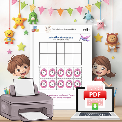 Învățăm Numerele Primăvara cu Capra și cei Trei Iezi 🔢