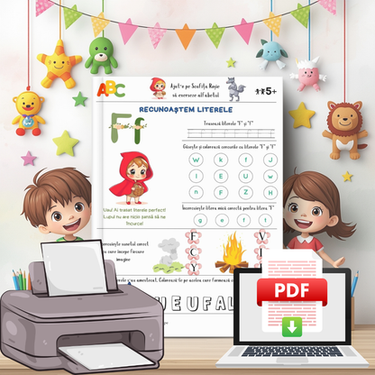 Învățăm Alfabetul Primăvara cu Scufița Roșie