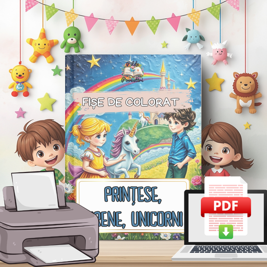 Colorăm Unicorni, Prințese, Zâne și Sirene cu Sofia și Matei
