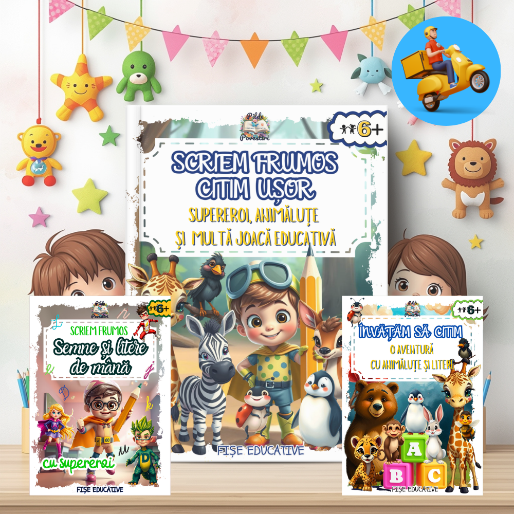 Mapa educativă – Scriem frumos, citim ușor - Set Educativ 2-în-1