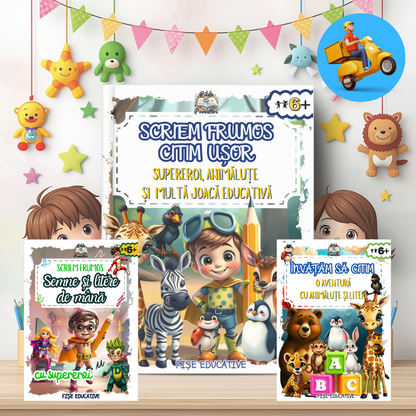 Mapa educativă – Scriem frumos, citim ușor - Set Educativ 2-în-1