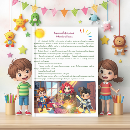 Mapa Educativă: SuperEroii Înțelepciunii – Aventuri Magice către Tărâmul Înțelepciunii!