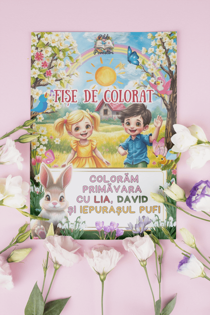 Fișe de colorat de Primavara PDF - Coperta