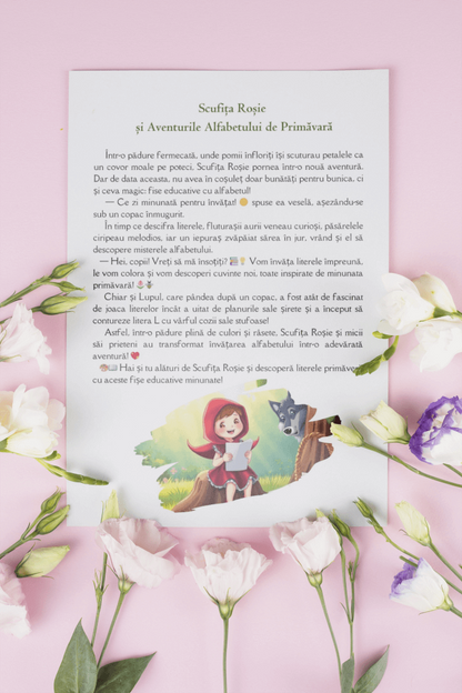 Fișe Educative de Primavara PDF - Numere, Alfabet - Fișa 9