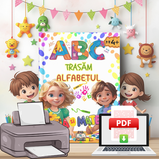 Alfabetul - Fișe Educative - Trasăm literele