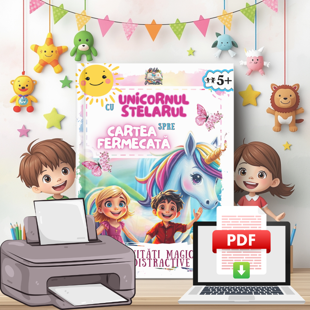 Regatul Unicornilor și Cartea Fermecată - Fișe cu Activități pentru Micii Exploratori