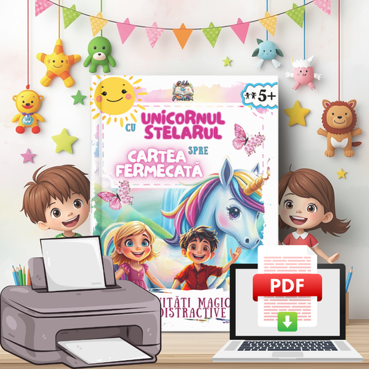 Regatul Unicornilor și Cartea Fermecată - Fișe cu Activități pentru Micii Exploratori